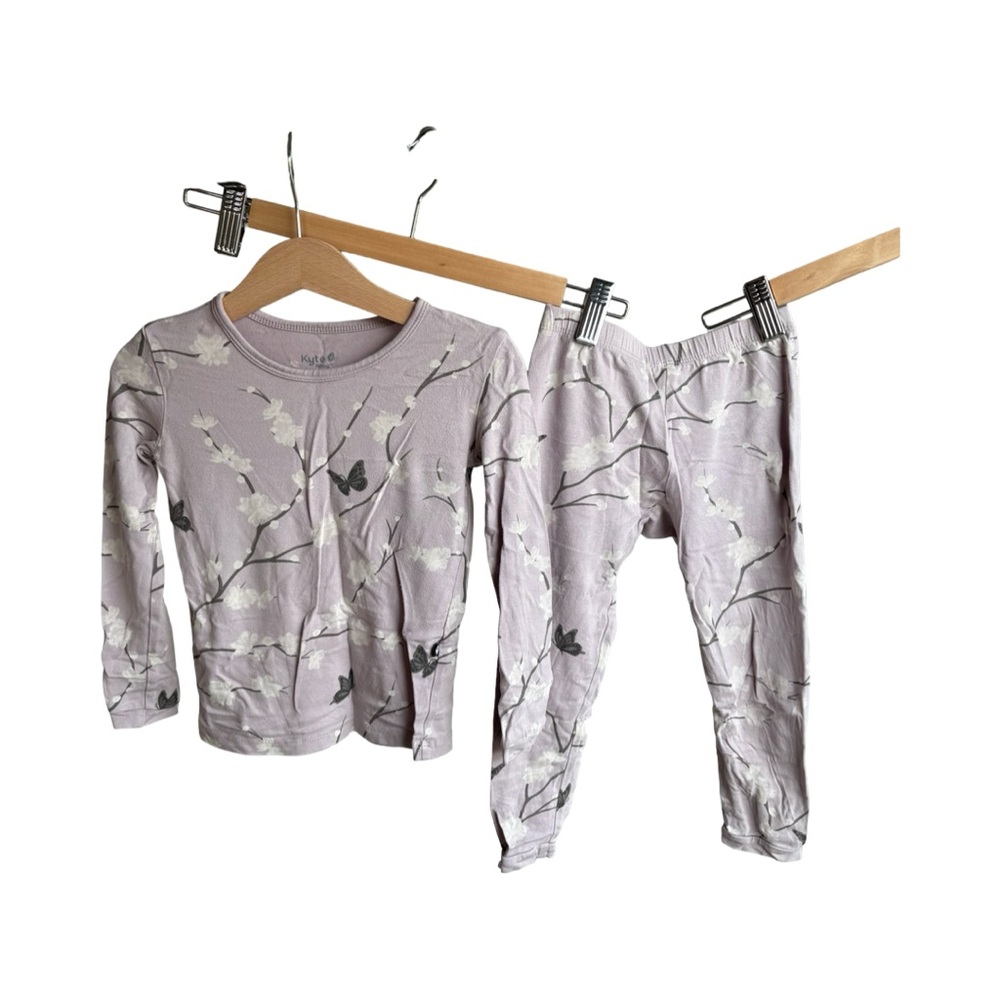 Kyte BABY Kids Pajama Set - Lavender Floral